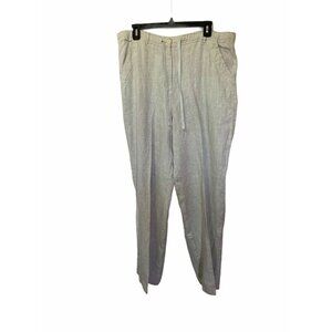 #3549 CROSSROADS Womens linen pants size M
